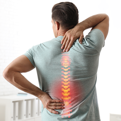 Home 8 man suffer from severe back pain